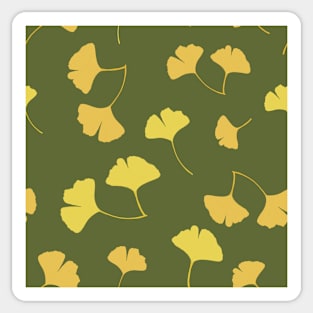 Falling Ginkgo Leaves Pattern Sticker